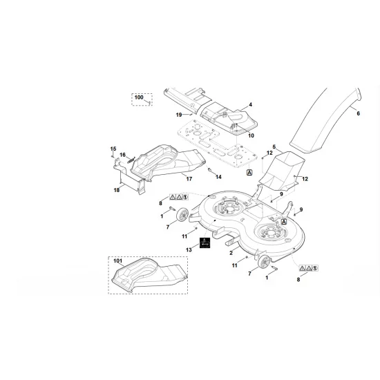 Stihl   Zespół tnący kompl. 6170 760 0980